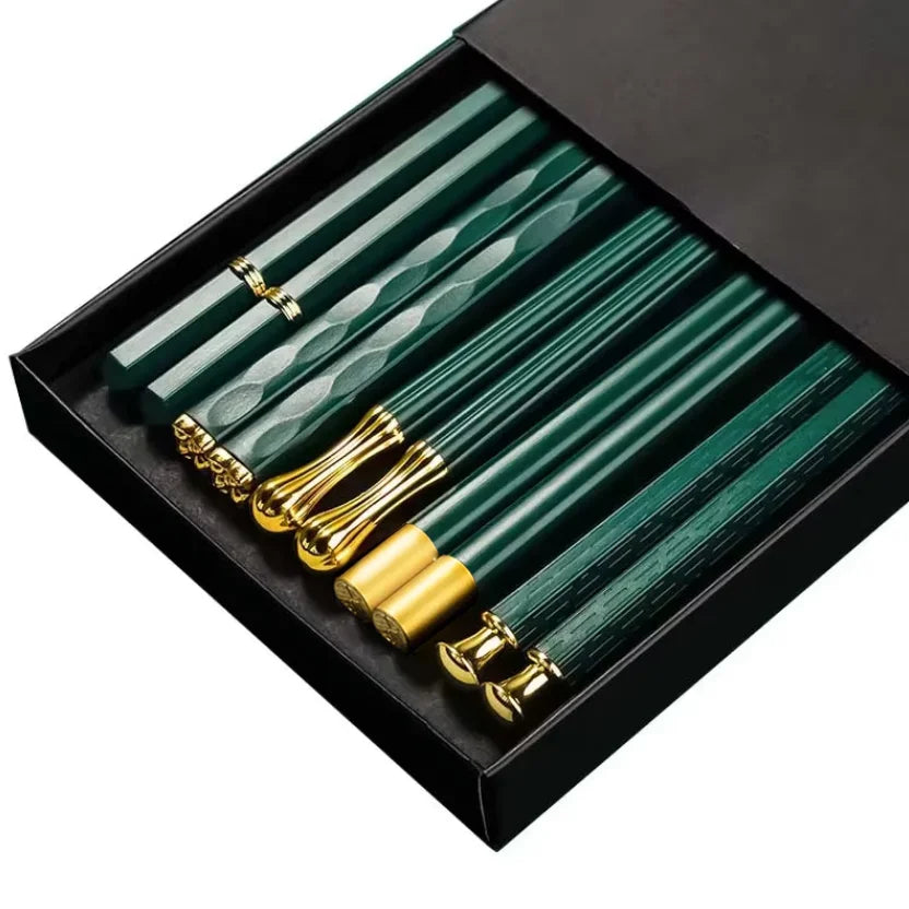 5Pairs High Quality Japanese Non-Slip Chopsticks Korean Home Hotel Restaurant Portable Healthy Food Stick For Sushi Chopsticks